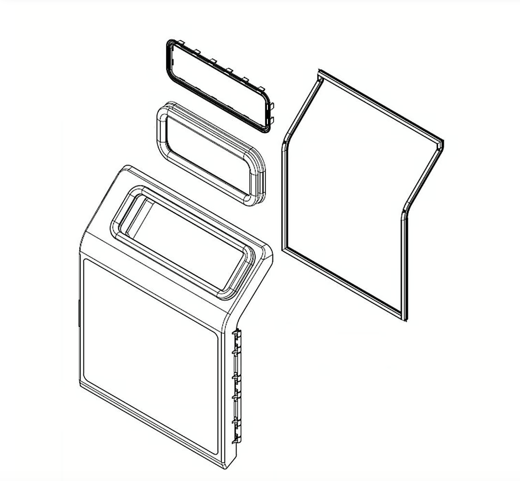 KitchenAid Refrigerator Ice Room Door Assembly W11399564 KitchenAid Refrigerator Ice Room Door Assembly W11399564